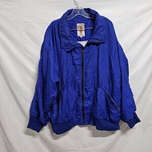 Hotdogger Limited Edition Full Zip Windbreaker Jacket Men Size 1X Blue USA